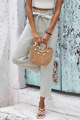 Pantalon Taille Haute <br> Champêtre