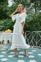 Robe Blanche Dentelle <br> Champêtre