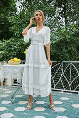 Robe Blanche Dentelle <br> Champêtre