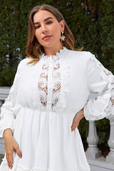 Robe Blanche Champêtre <br> Grande Taille