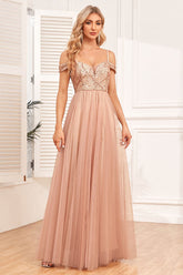 Robe Cérémonie Champêtre <br> Nude
