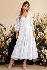 Robe Longue Blanche <br> Champêtre