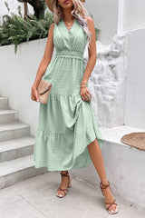 Robe Longue Champêtre <br> Vert Opaline