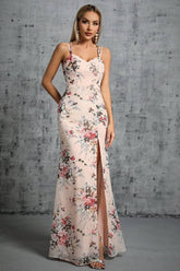 Robe Longue Fendue <br> Fleurie