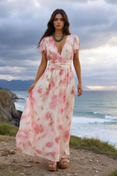 Robe Longue Fluide <br> Fleurie