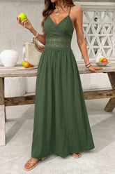 Robe Longue Vert Olive <br> Mariage