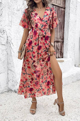 Robe Longue Voile Pour Un Mariage <br> Champêtre