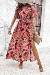 Robe Longue Voile Pour Un Mariage <br> Champêtre