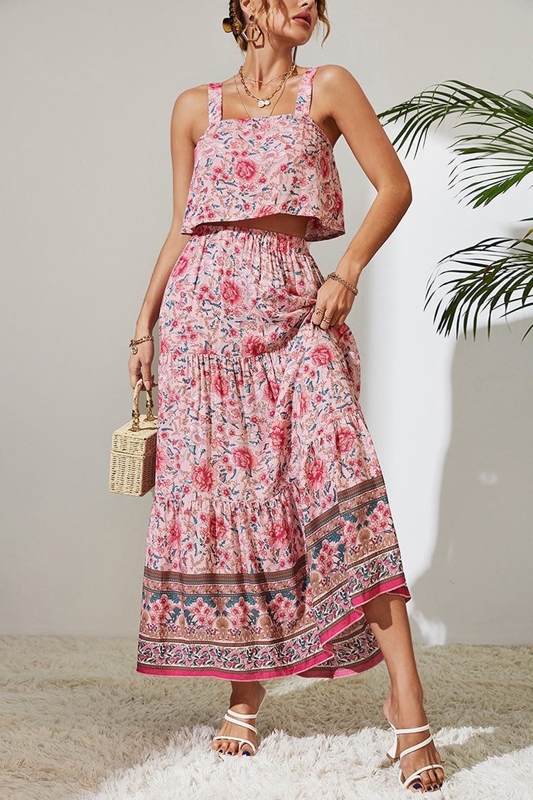 Ensemble Jupe Et Haut <br> Bohème