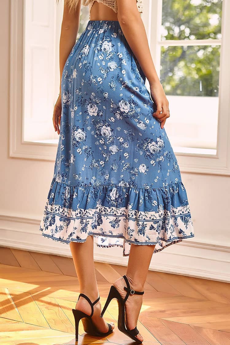 Jupe Champêtre <br> Bleue