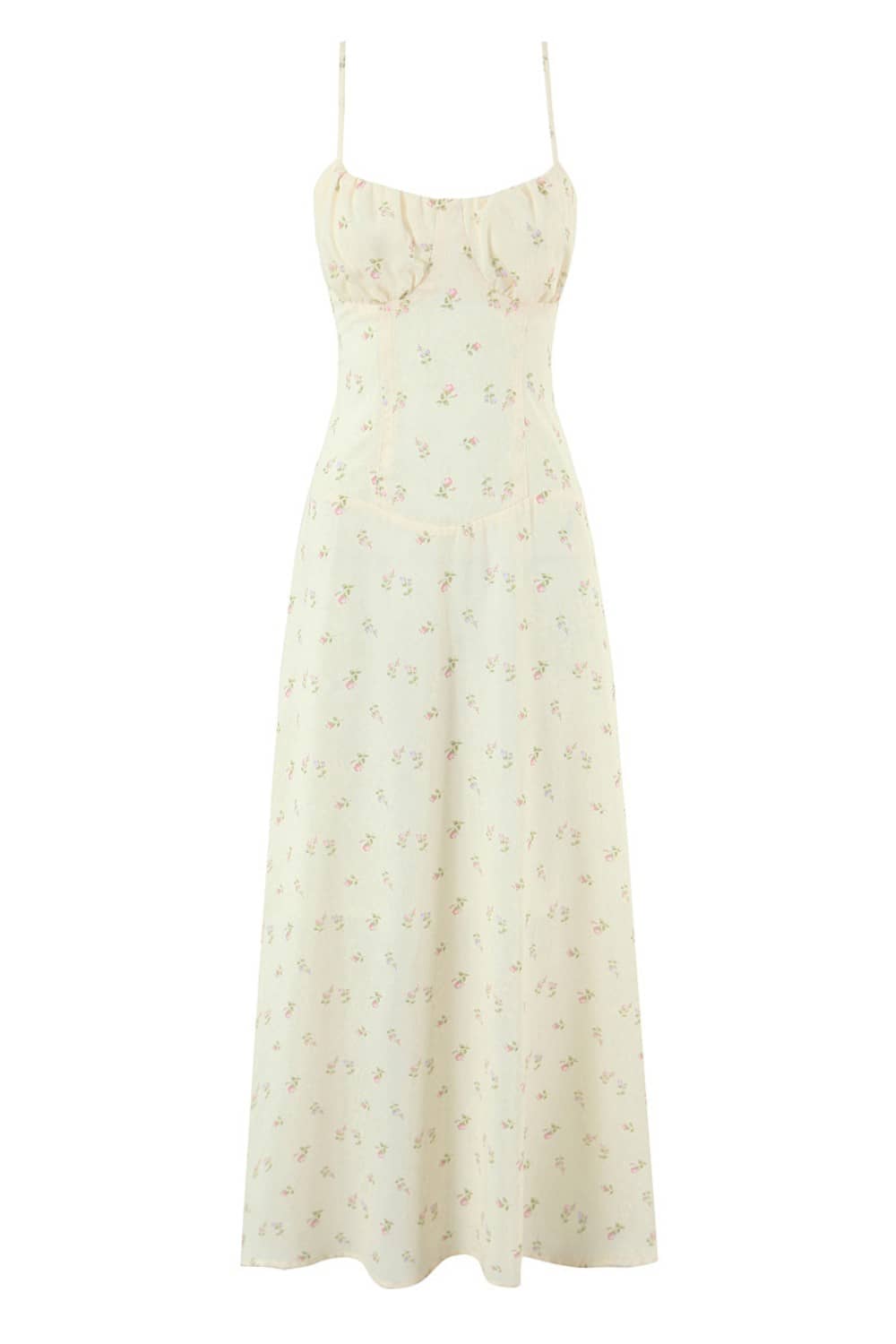 Robe Jaune Fleurie