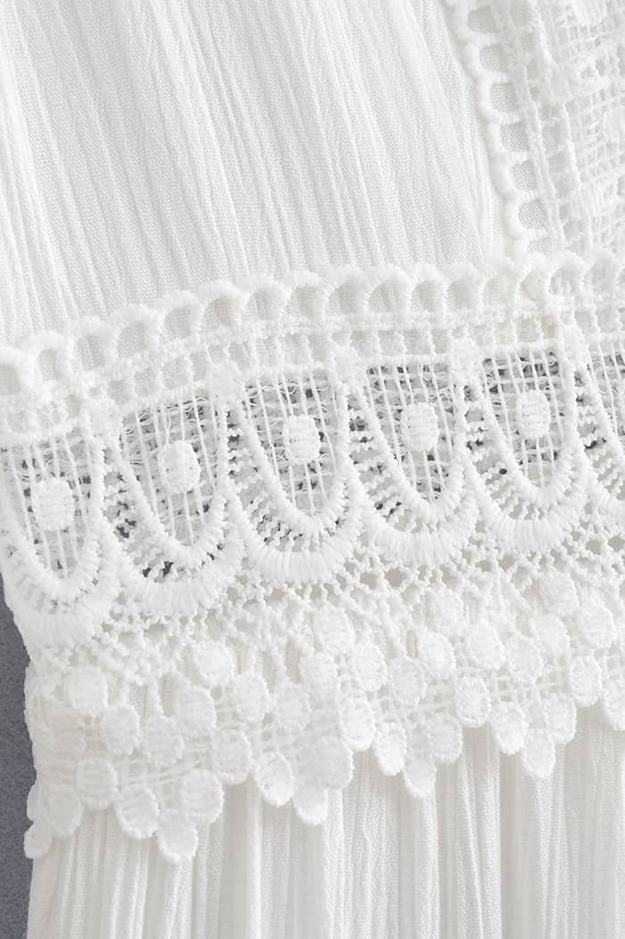 Robe Blanche Dentelle <br> Champêtre