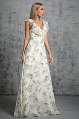 Robe Blanche <br> Fleurie Longue