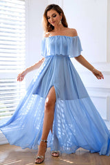 Robe Bleue Invité Mariage <br> Champêtre