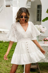 Robe Bohème Champêtre <br> Blanche