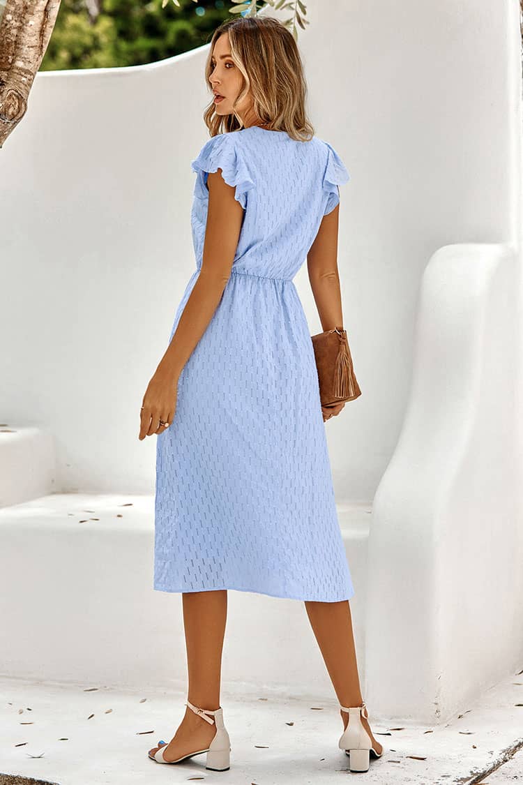 Robe Champêtre Mi-Longue <br> Fluide