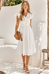 Robe Champêtre Mi-Longue <br> Fluide