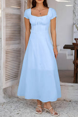 Robe Longue <br> Col Carré
