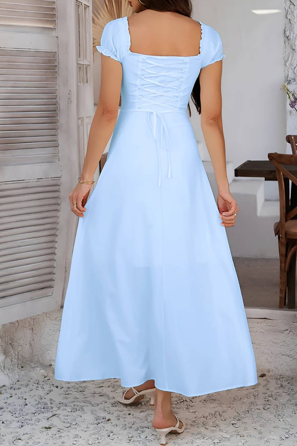 Robe Longue <br> Col Carré