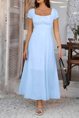 Robe Longue <br> Col Carré