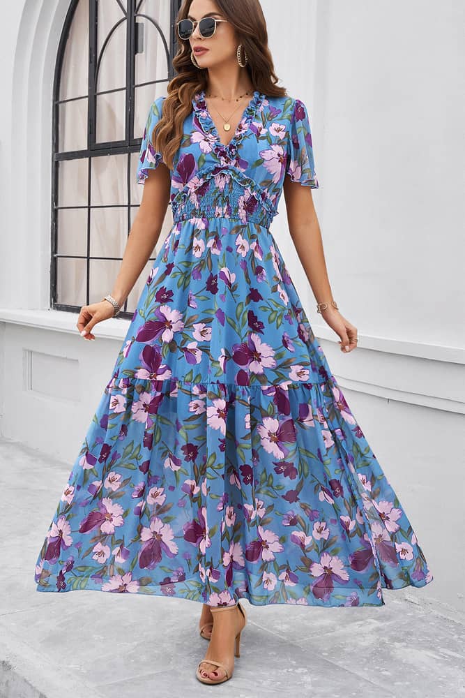 Robe De Printemps <br> Pour Mariage Champêtre Invitée