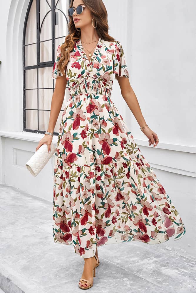 Robe De Printemps <br> Pour Mariage Champêtre Invitée
