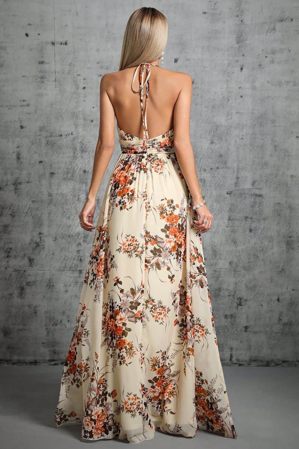 Robe Dos Nu <br> Fleurie