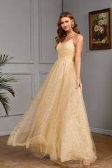 Robe Longue Beige <br> Pour Mariage