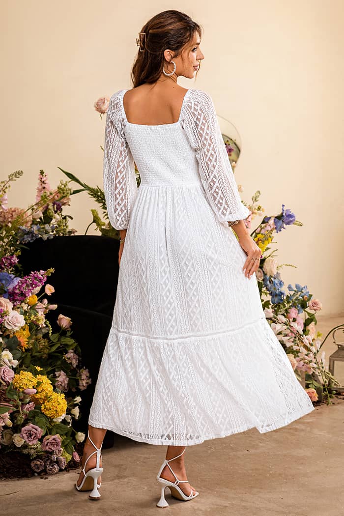 Robe Longue Blanche <br> Champêtre