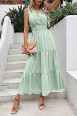 Robe Longue Champêtre <br> Vert Opaline