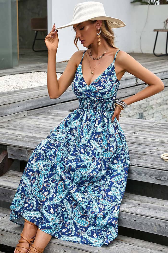 Robe Longue Imprimé <br> Champêtre