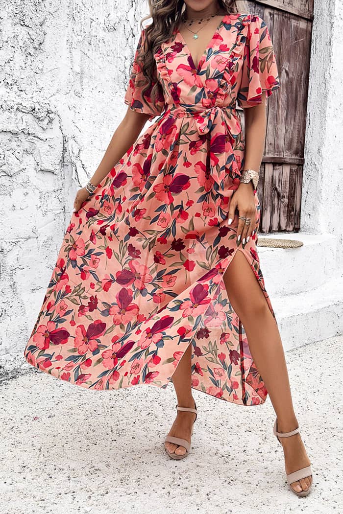 Robe Longue Voile Pour Un Mariage <br> Champêtre