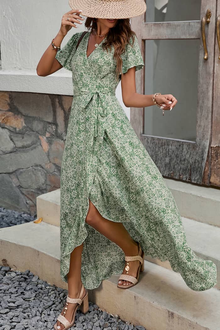 Robe Portefeuille Longue <br> Champêtre