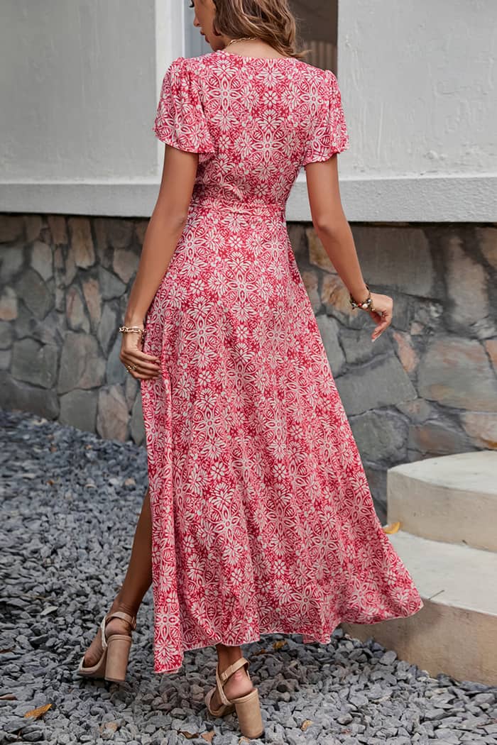 Robe Portefeuille Longue <br> Champêtre