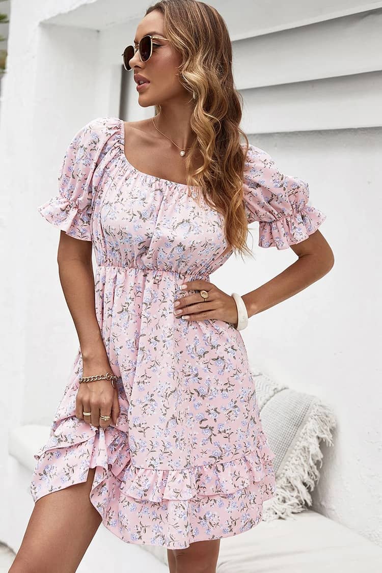 Robe Rose Pâle Style <br> Vintage Champêtre