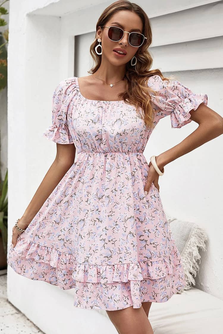Robe Rose Pâle Style <br> Vintage Champêtre