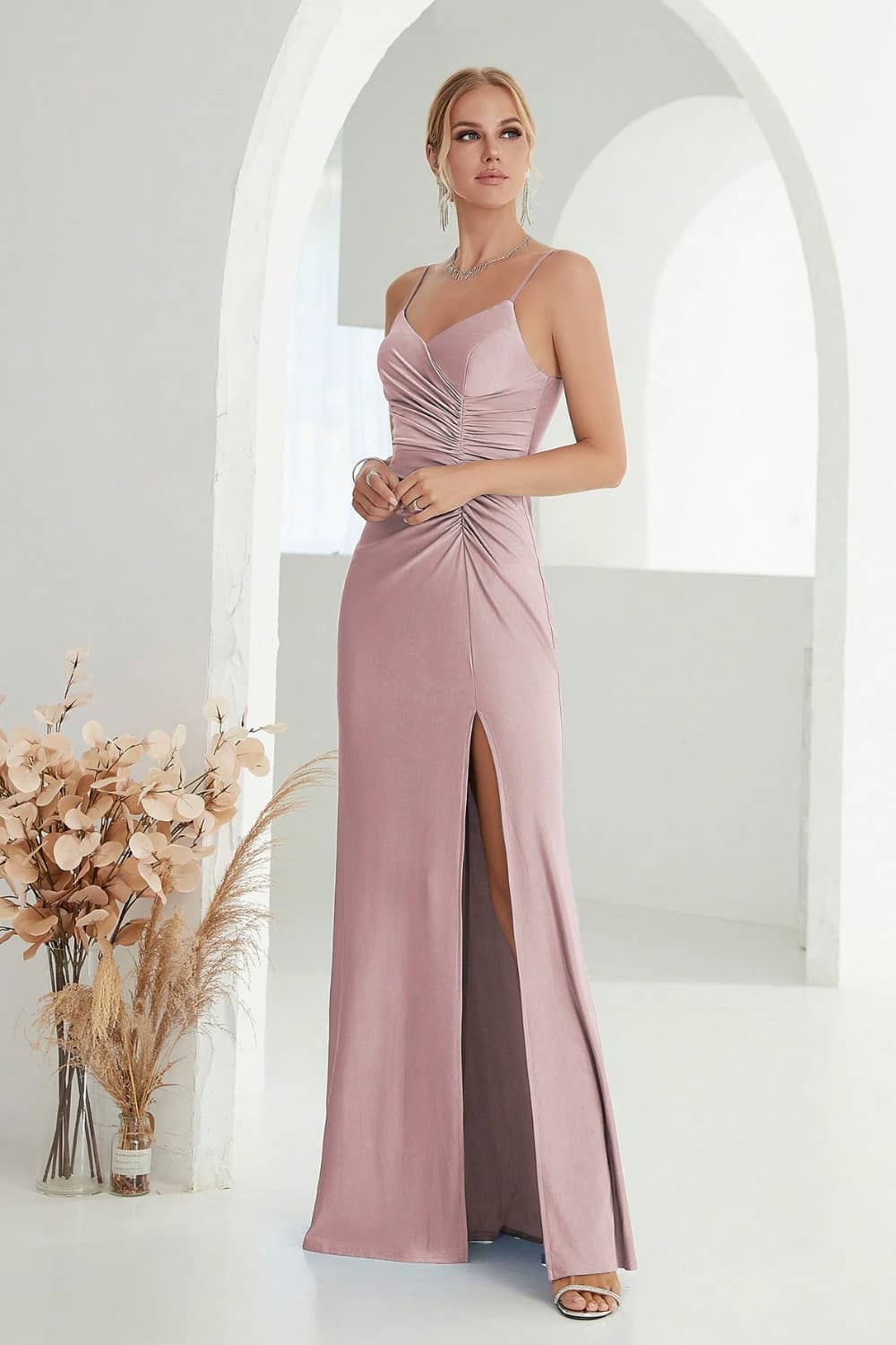 Robe Satin <br> Longue Mariage