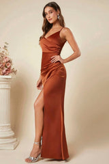 Robe Terracotta <br> Mariage Satin